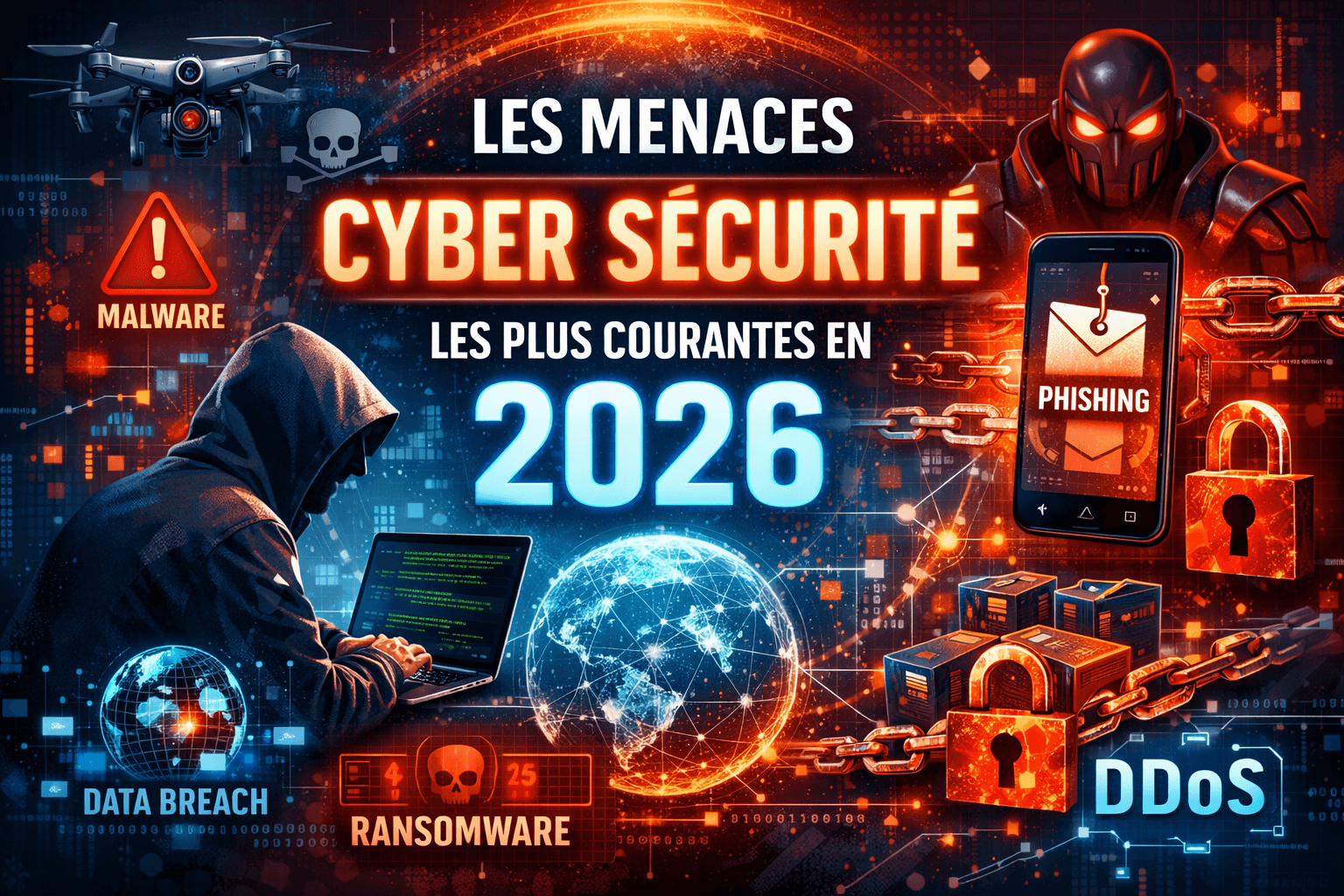 Les menaces cybersécurité les plus courantes en 2026